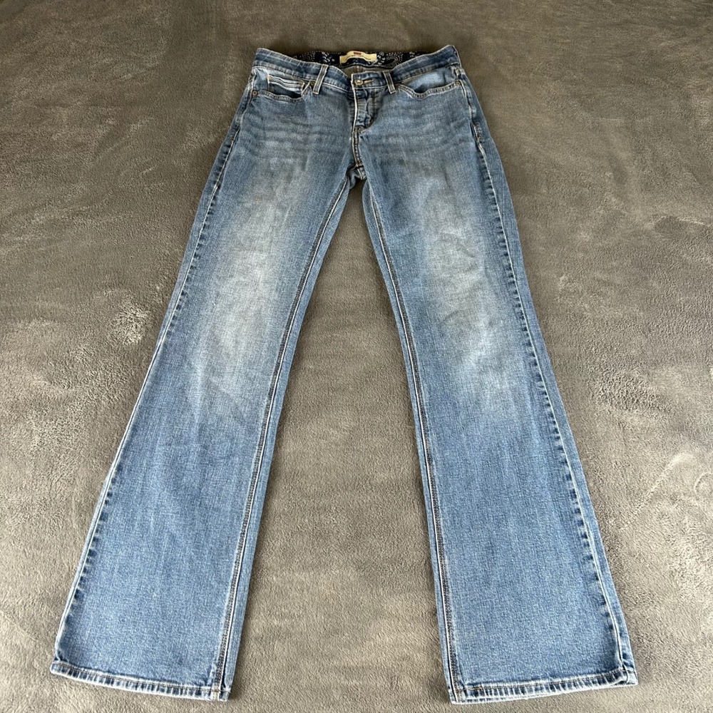 Levis 525 Perfect Waist Bootcut Jeans Womens 6M Medium Wash Vintage Blue Denim
